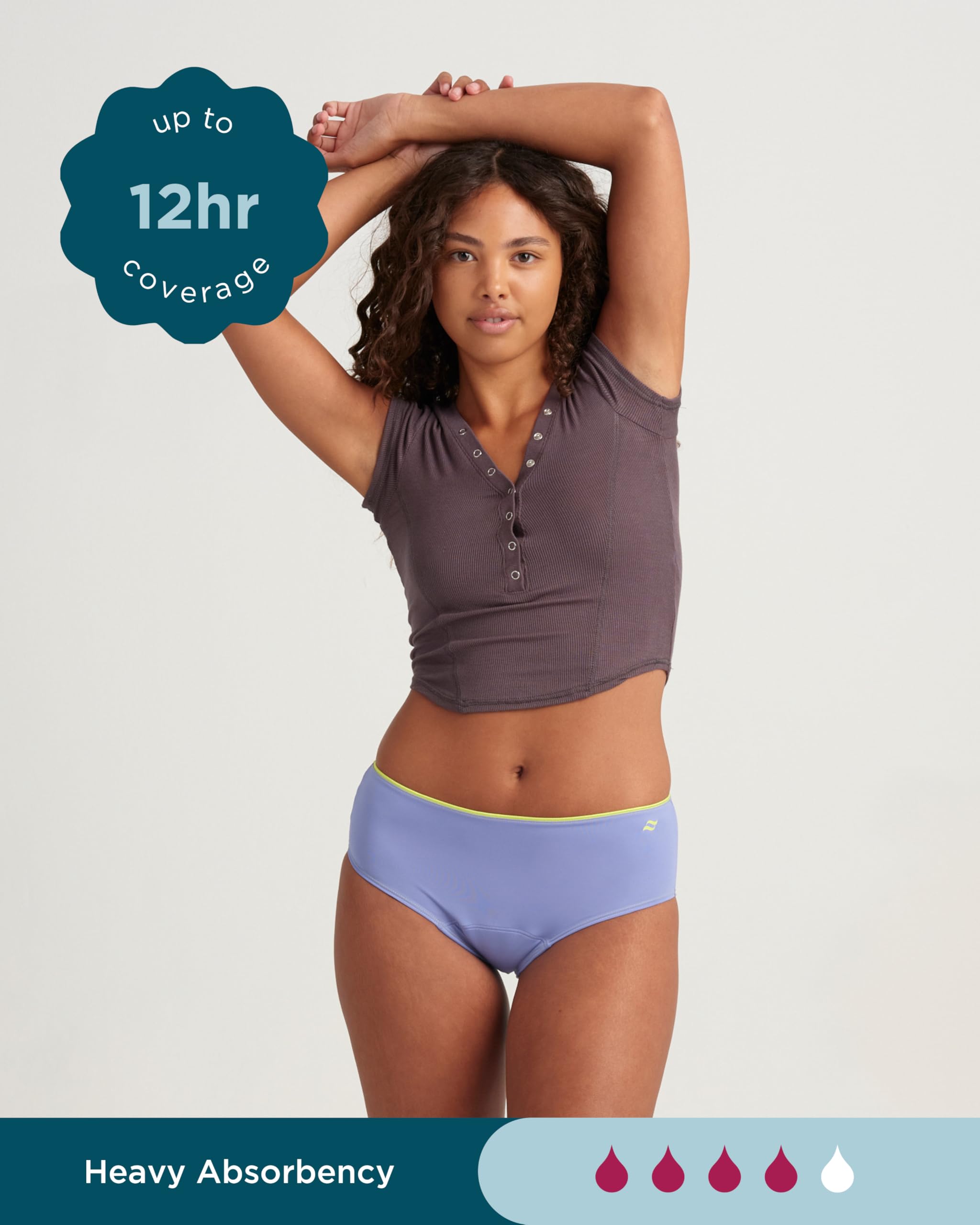 saalt 7 Days a Week Teen Period Underwear - Leakproof Menstrual Underwear for Teen Girls - Full-Coverage Comfort - Image 4