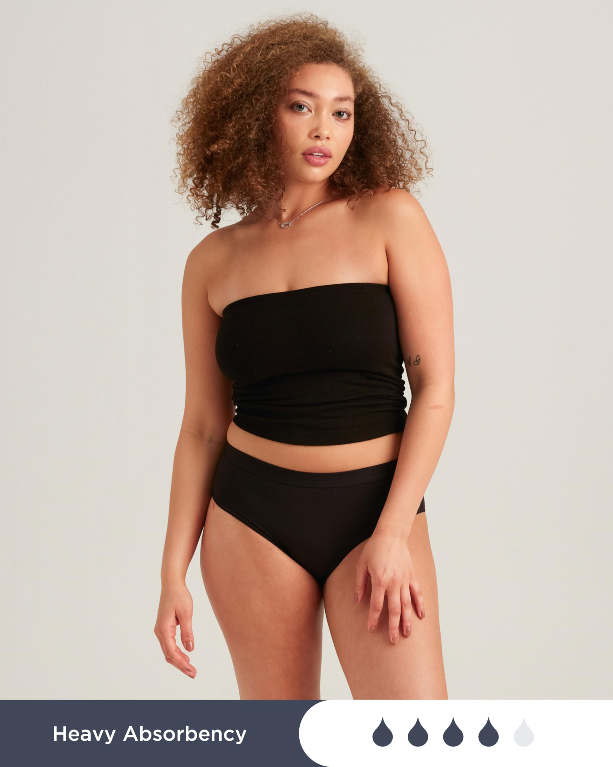 Saalt EveryWear Cotton Brief Period Underwear - Heavy Absorbency - Comfortable, Thin, and Keeps You Dry from All Leaks - Image 4