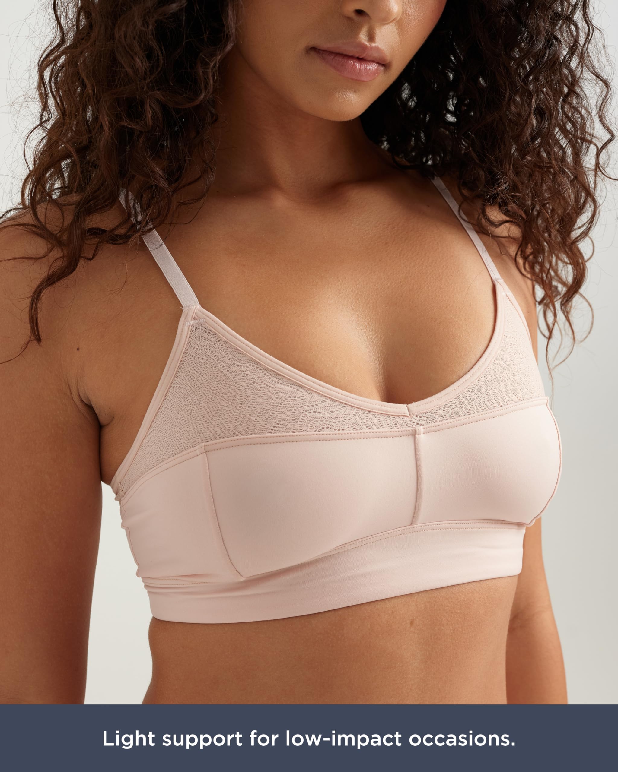 saalt Lace Bralette for Women – Light Support – Scoop Front Coverage – Adjustable Fit - Made with Soft European Lace - Image 4