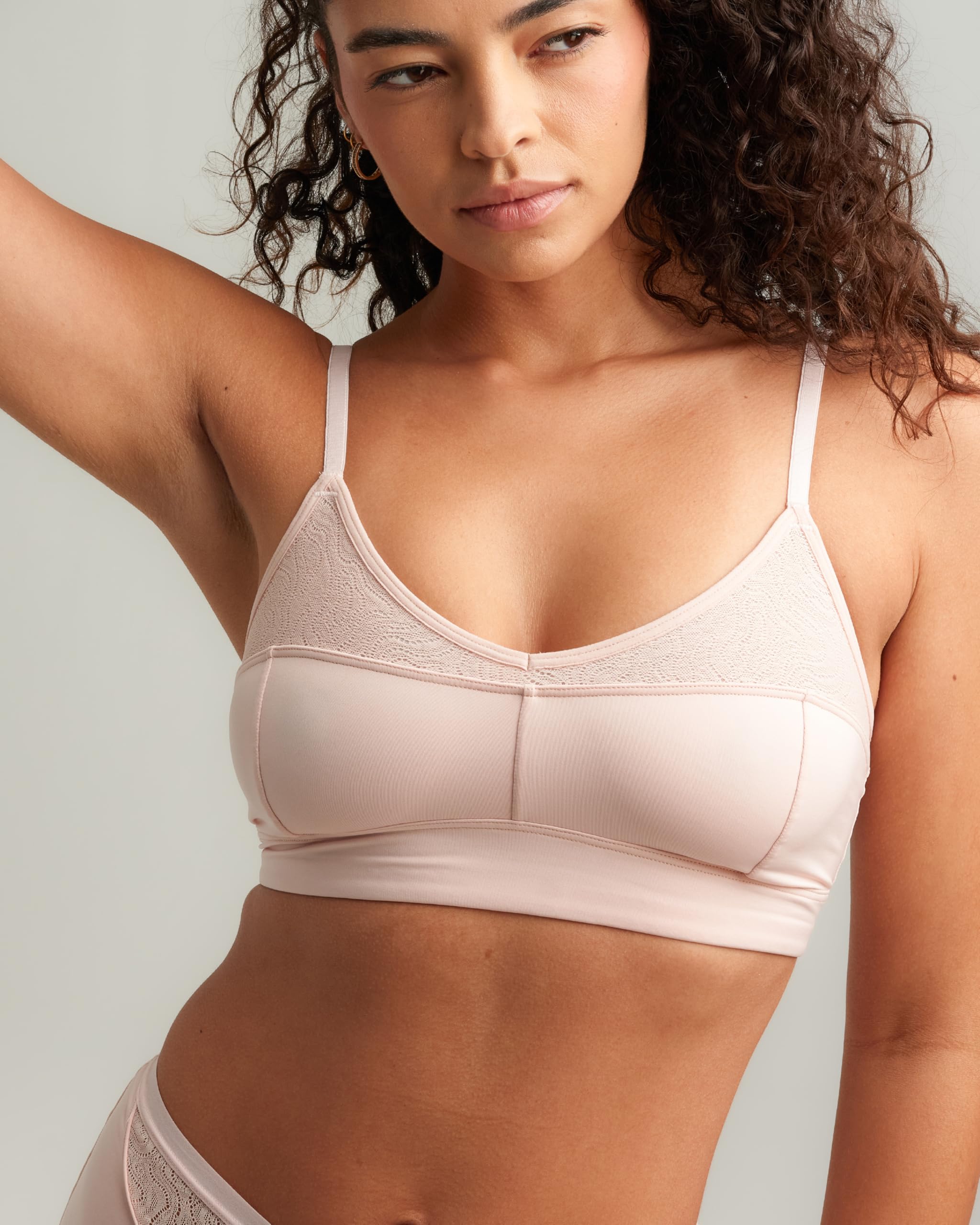 saalt Lace Bralette for Women – Light Support – Scoop Front Coverage – Adjustable Fit - Made with Soft European Lace - Image 6