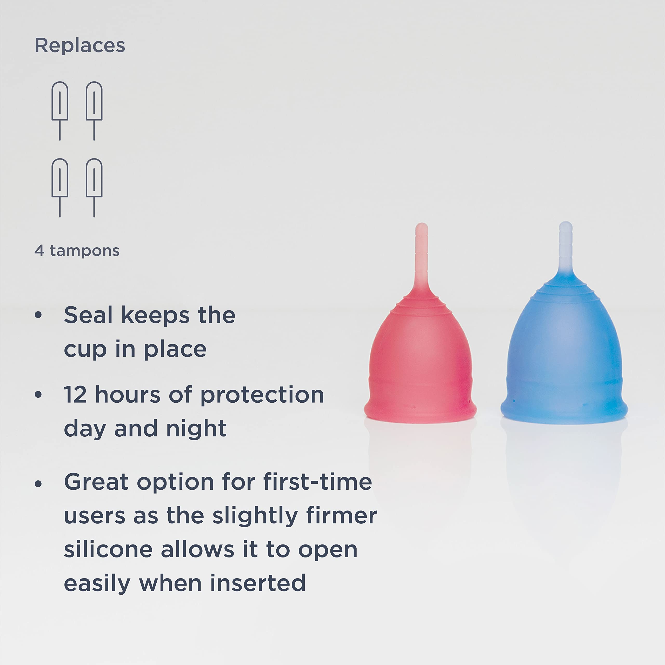 Saalt Menstrual Cup - Premium Design - Most Comfortable Period Cup - #1 Active Cup - Wear for 12 Hours - Soft, Flexible, Reusable Medical-Grade Silicone - Made in USA - Image 5