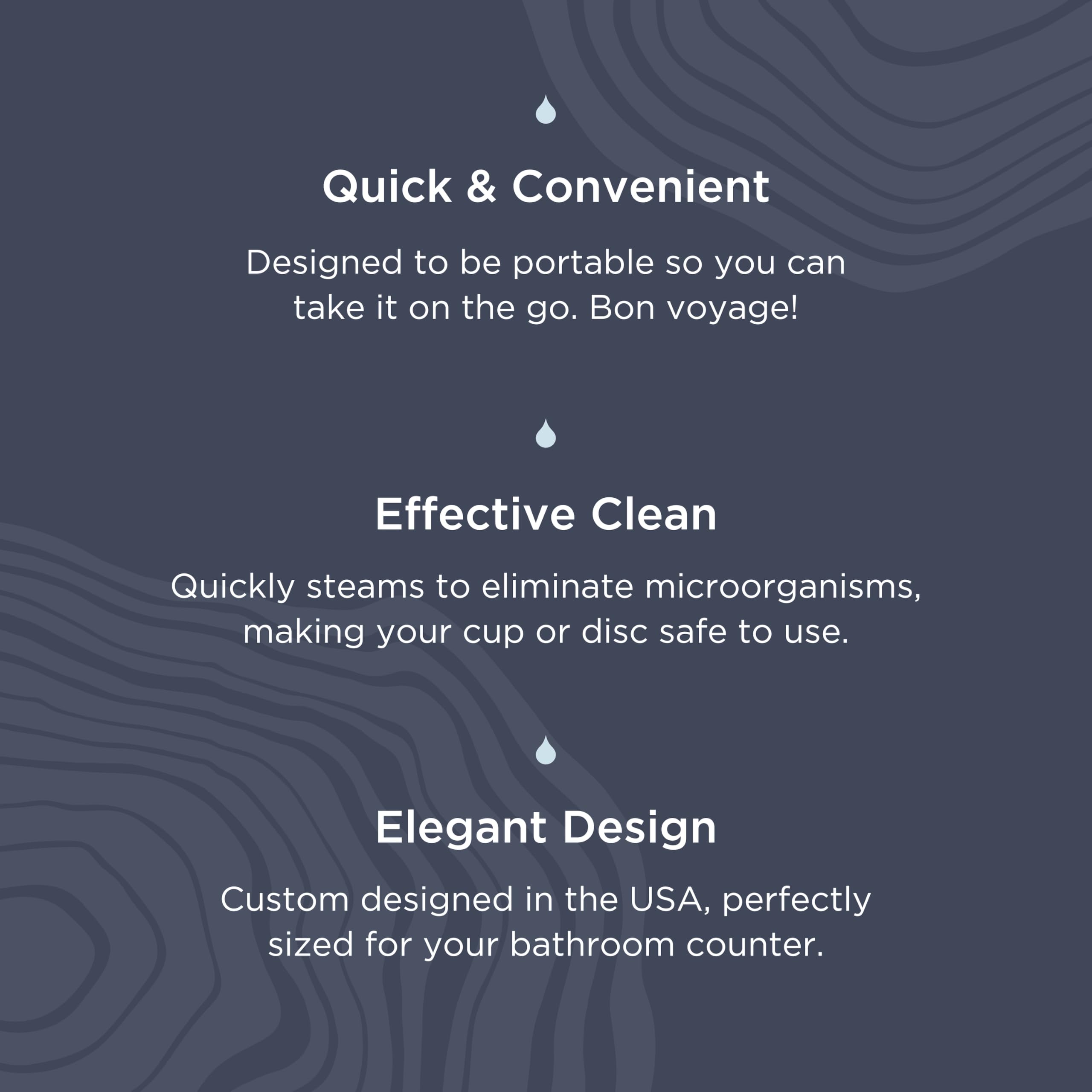 Saalt Menstrual Cup Steamer - Period Cup & Disc Sanitizer - Hands-Free Steam Sanitizer- No-Boil Design with Removable Power Cord - Compact & Portable - Arctic Mist - Image 4