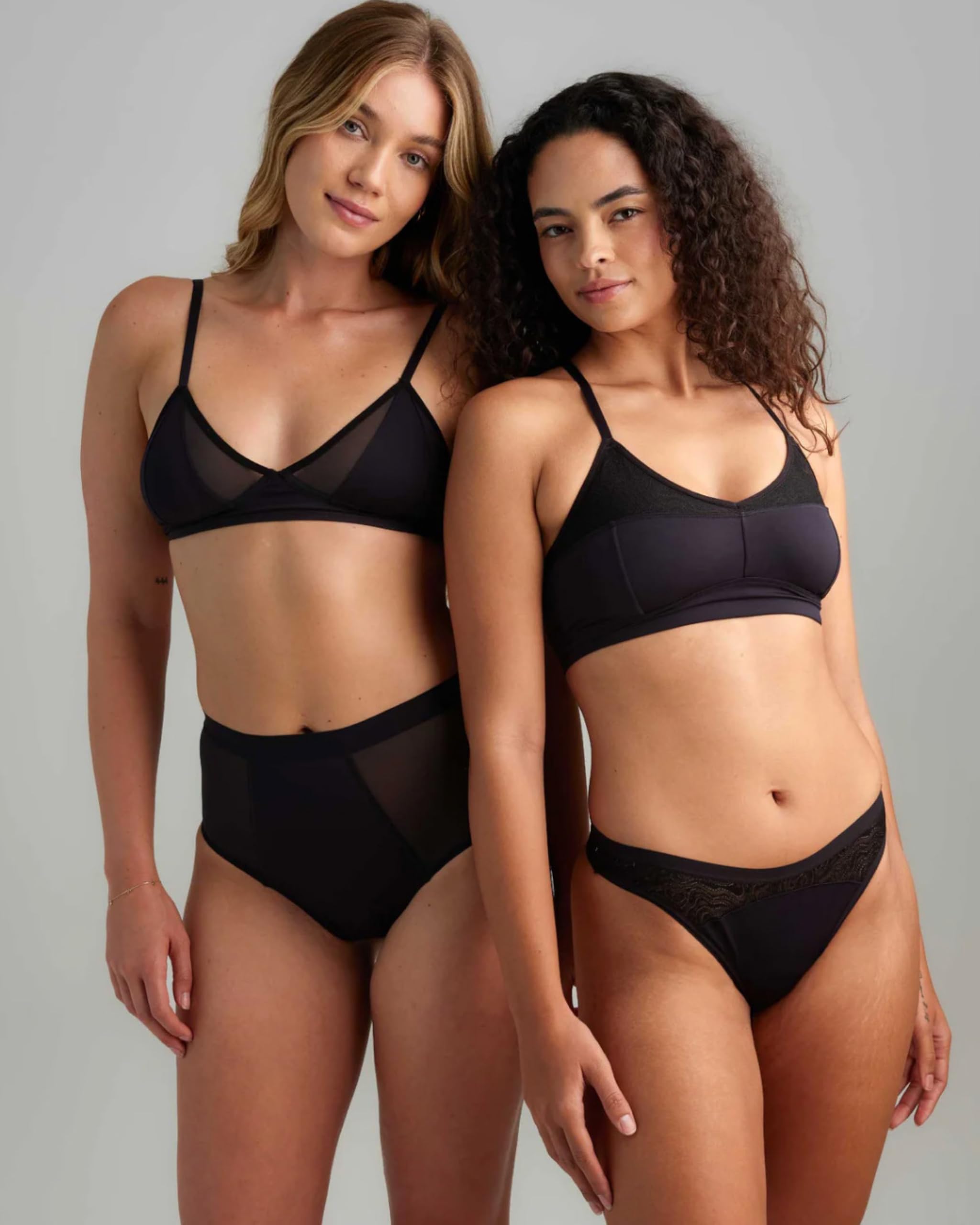 saalt Mesh Bralette - Light Support Bralette for Everyday Comfort - Adjustable Straps & Hook Closure - Silky Soft Fabric - Image 6