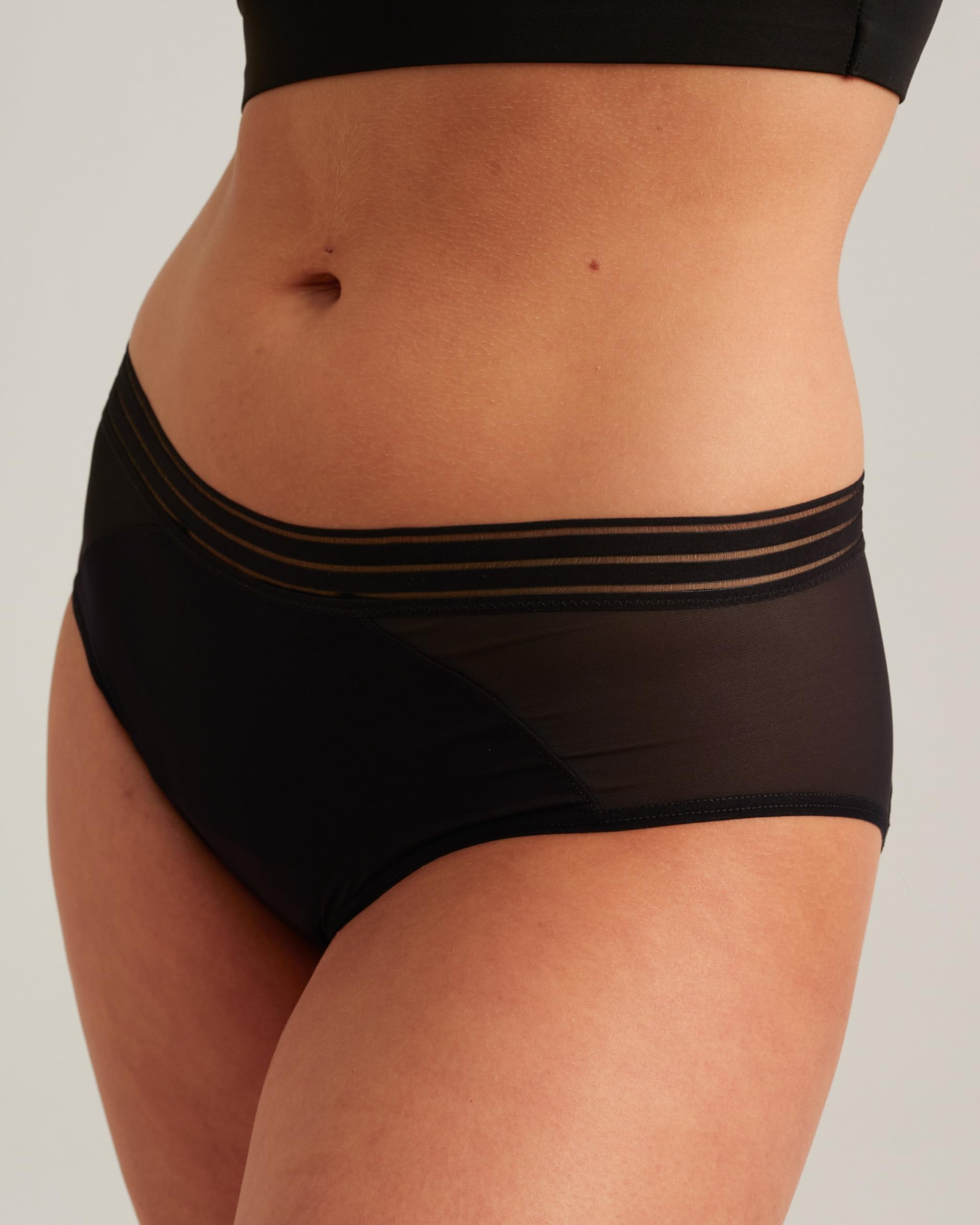 saalt Mesh Hipster Period Underwear – Mid-Rise Leak Proof Underwear for Women – Soft Breathable Fabric - Image 9