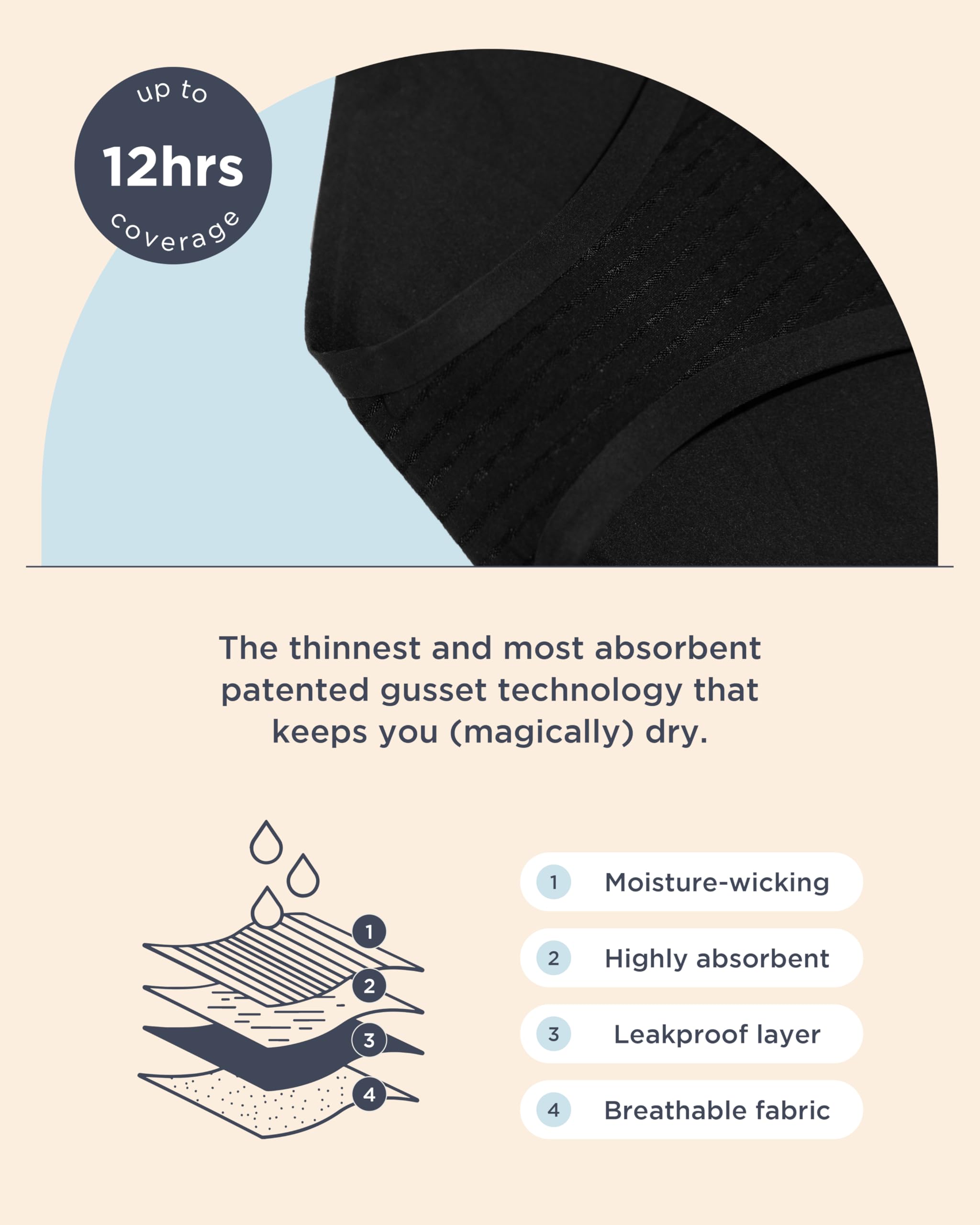 saalt Seamless Bikini - Period Underwear - Regular or Super Absorbency - Image 7