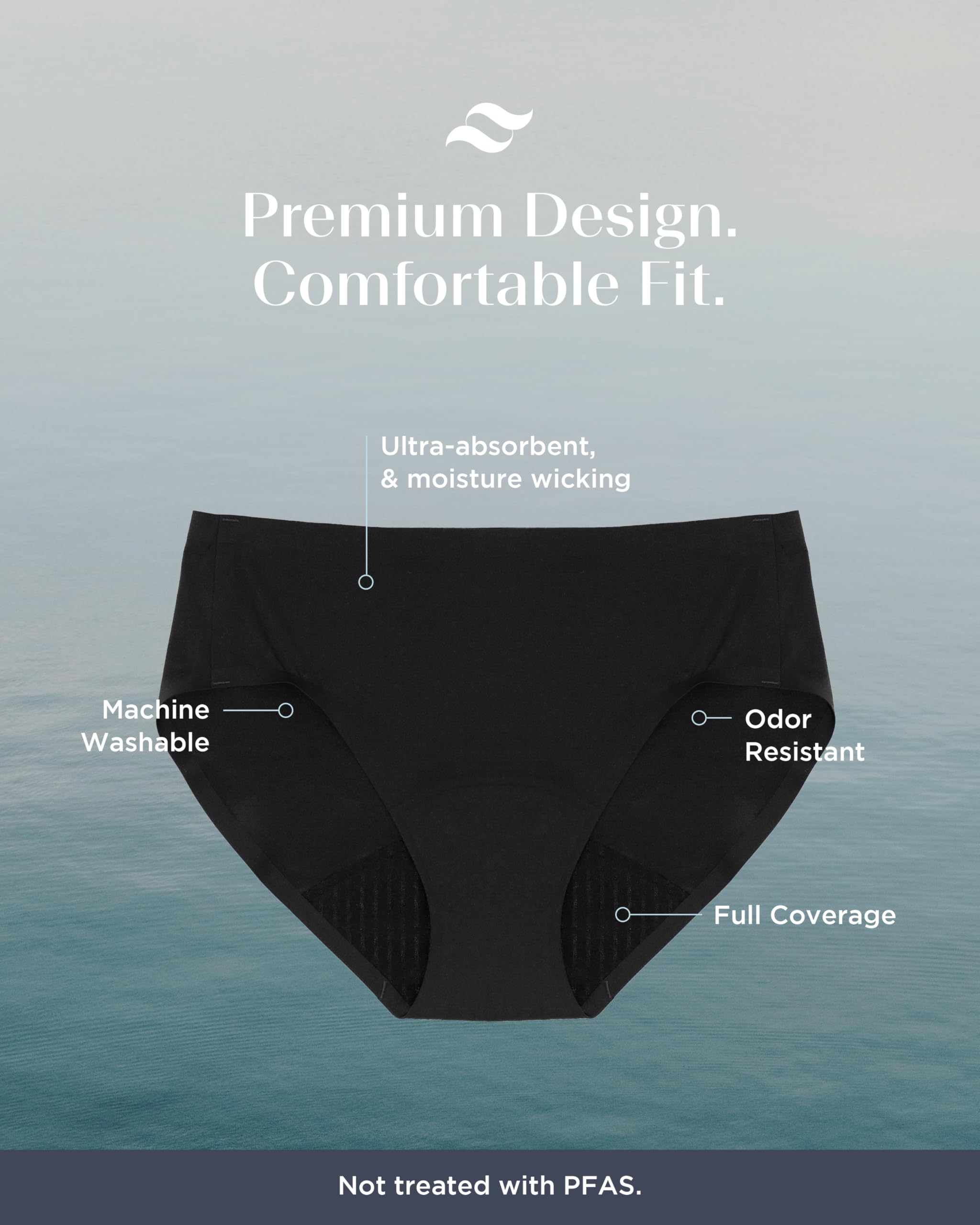 saalt Seamless Brief - Period Underwear - Regular, Heavy, & Super Absorbency - Replaces Pads & Tampons - Image 5