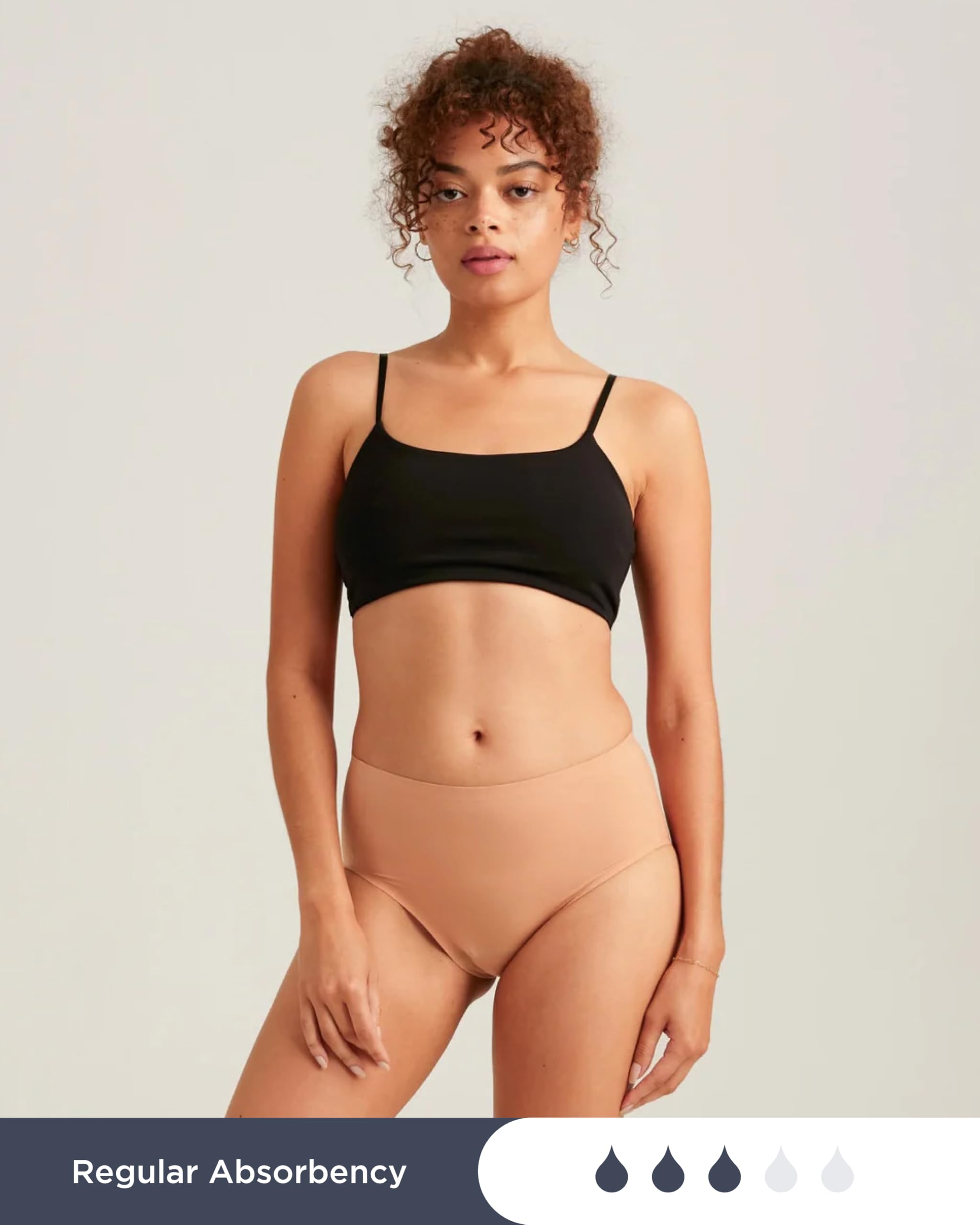 Saalt Seamless High Waisted Underwear - Womens Period Underwear - High-Rise Leakproof Panty - Made with Lycra Xtra Life - Reusable & Washable - Image 4